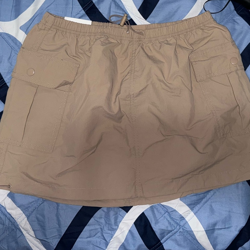 Brand new original tags attached khaki cargo mini skirt